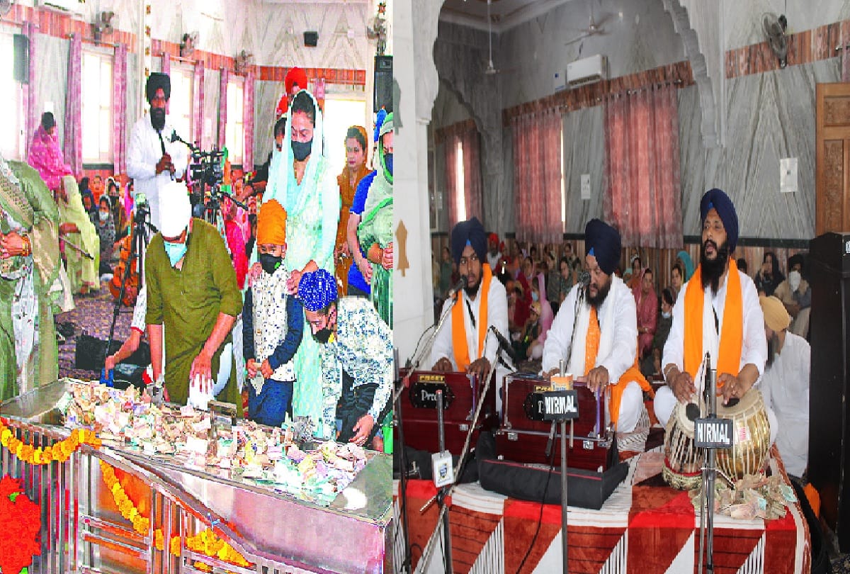 Worship in Gurudwaras on Baisakhi by devotees of jammu kashmir
