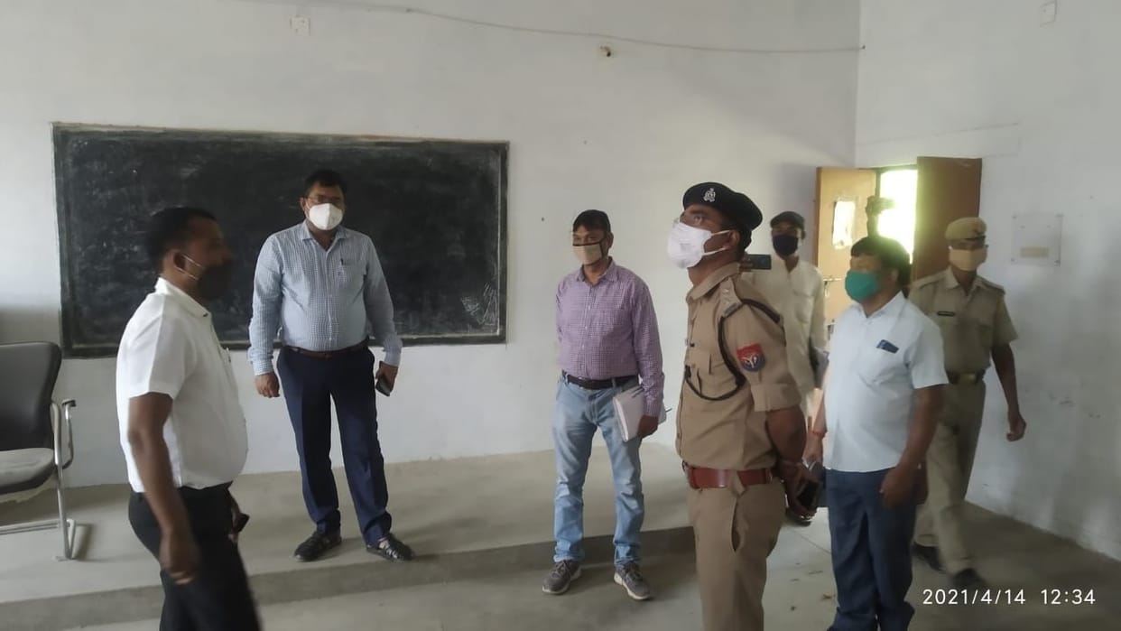 The administrative team reviewed the site of the strong room