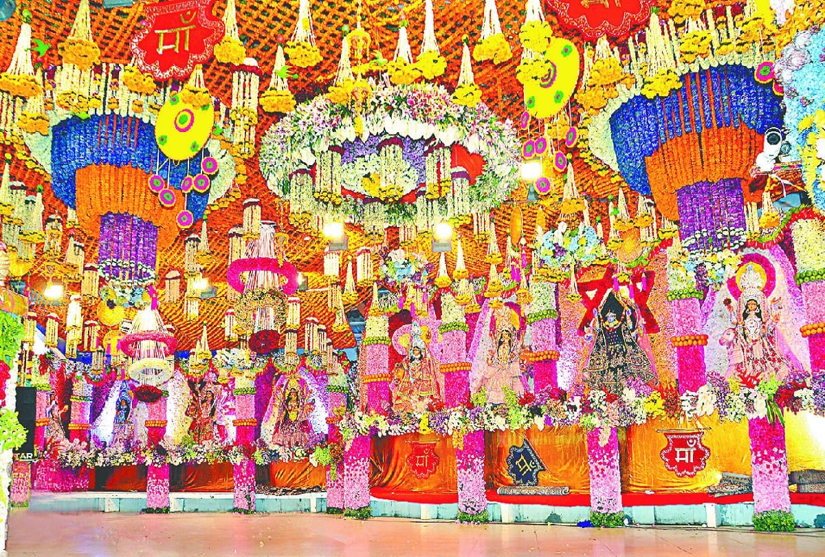 Bhawan will be decorated with exotic flowers on Navratri festival in Vaishno Devi