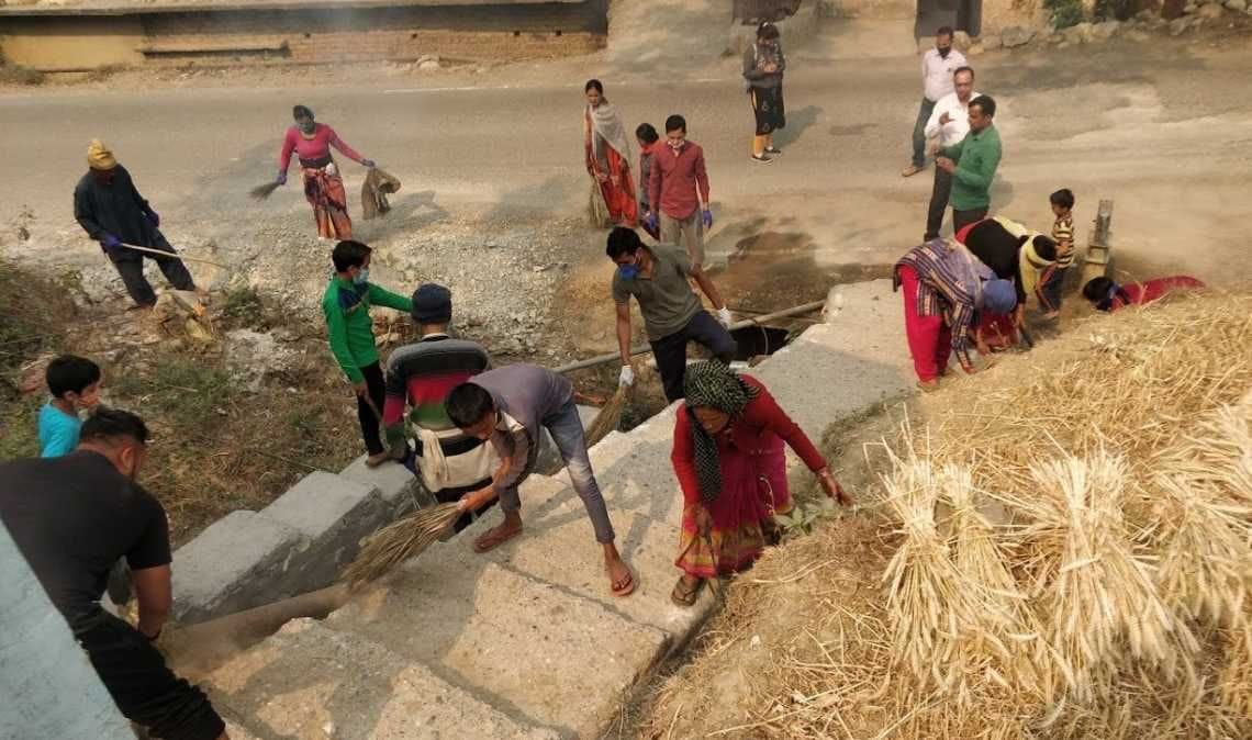 Villagers of Devalchaunra started cleanliness campaign