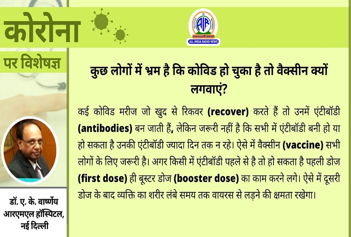 Coronavirus vaccination in India update covid 19 cases update coronavirus question answer