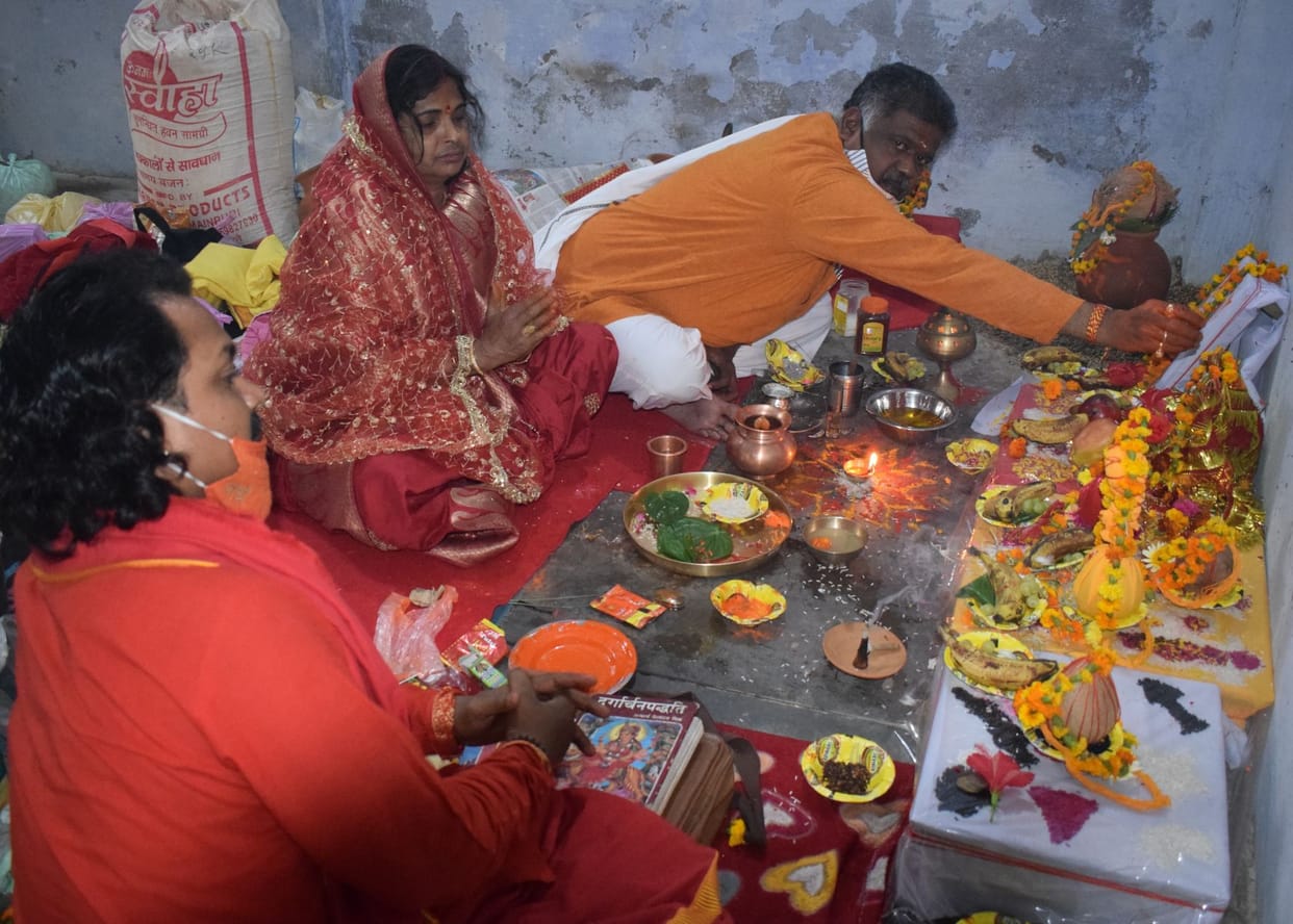 Mainpuri: Worship of Mother Brahmacharini on the second day of Navratri