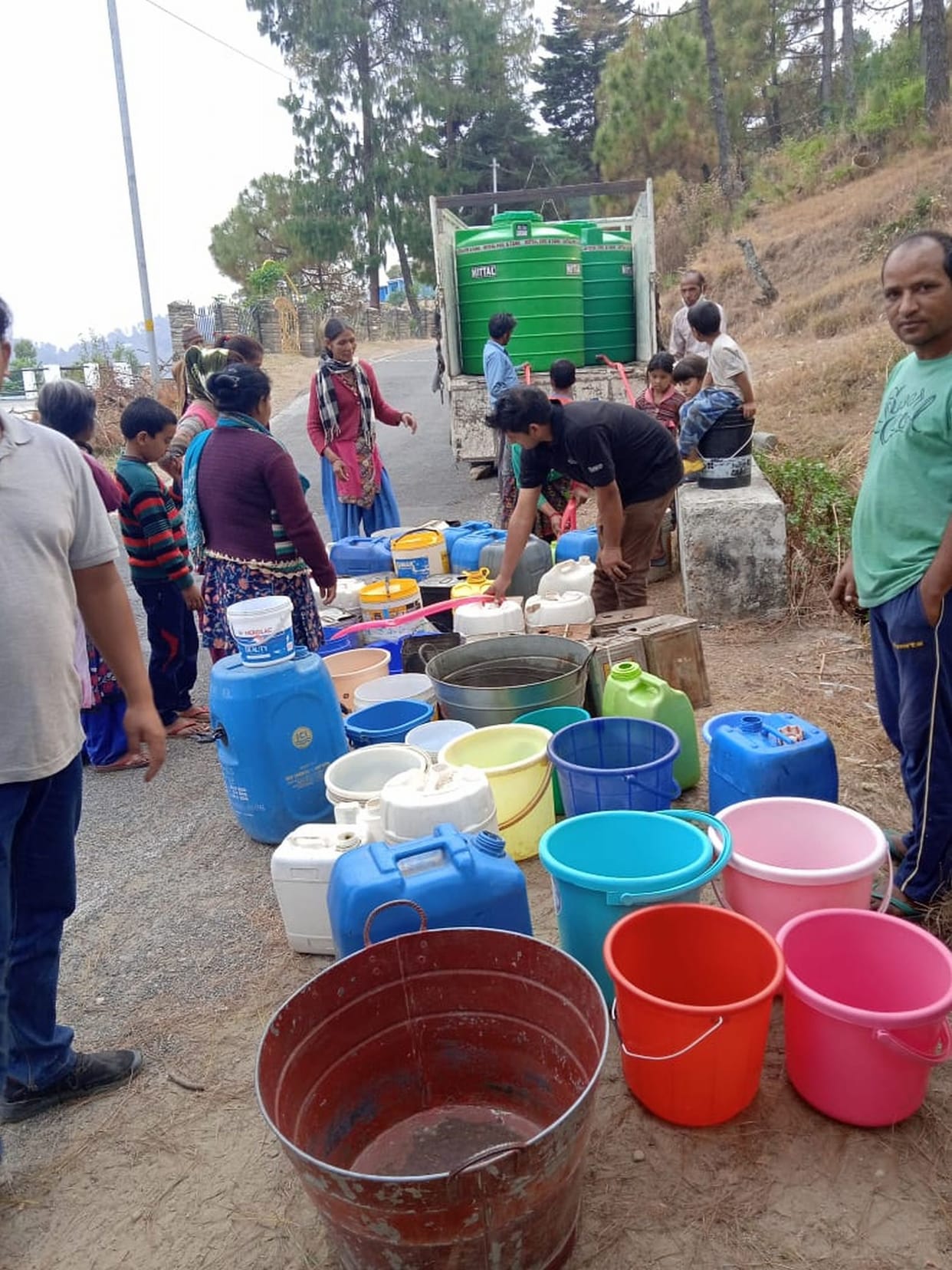 Reduced water in sources, power coming out in the system