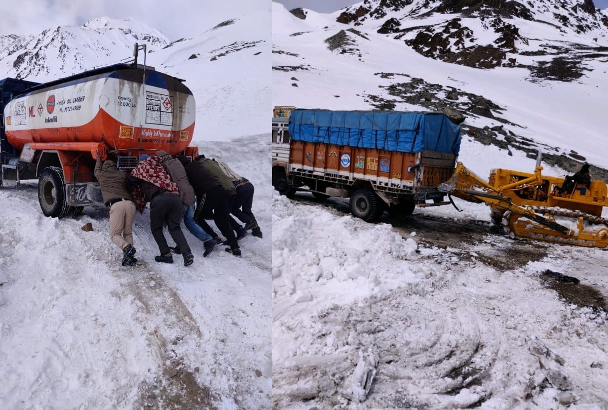 Himachal news: tourists rescue from Baralacha Pass in minus 25 degree temperature