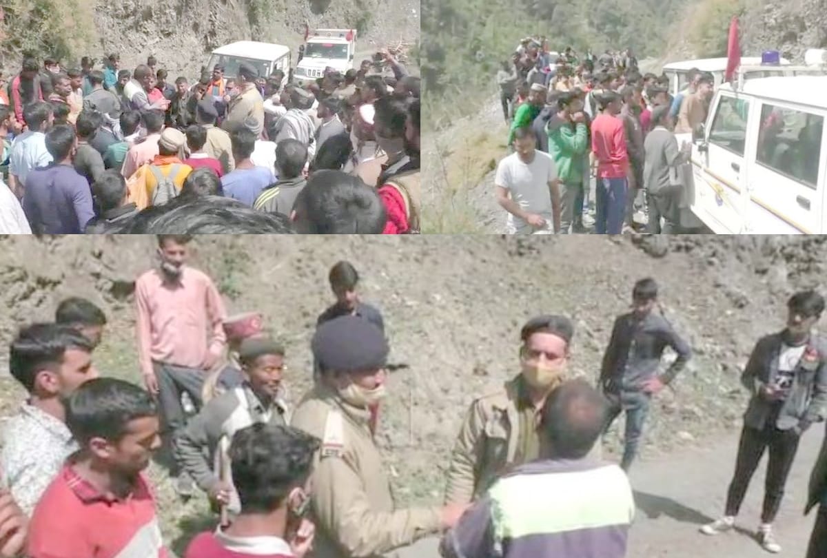 Himachal News: villagers stopped Himachal Pardseh vidhan sabha upadhyaksh Hans raj kaafila by blocking road demands for Road side wall