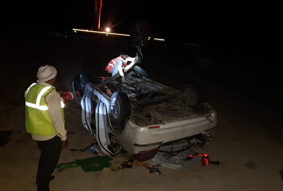 road accident in kannauj, seven people injured