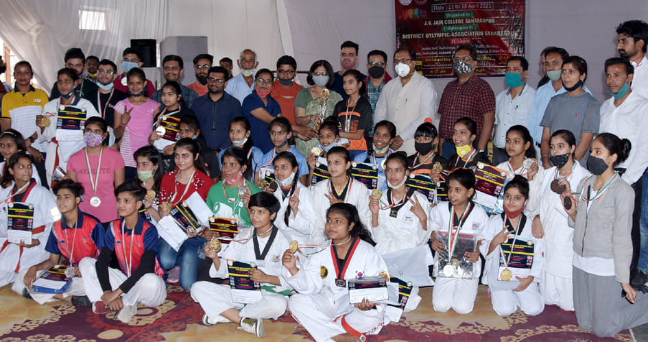 Players showed strength in Taekwondo competition