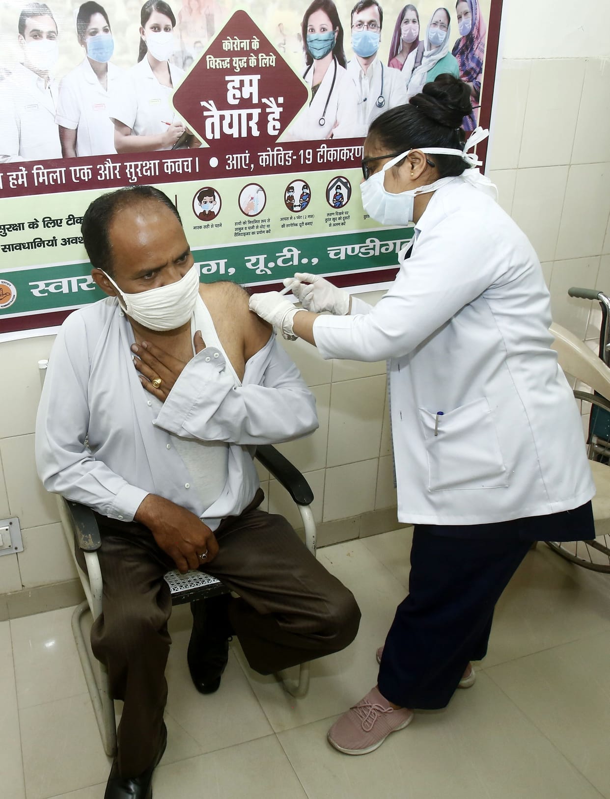 chandigarh CoronaVaccination campaign: 4052 people get vaccinated