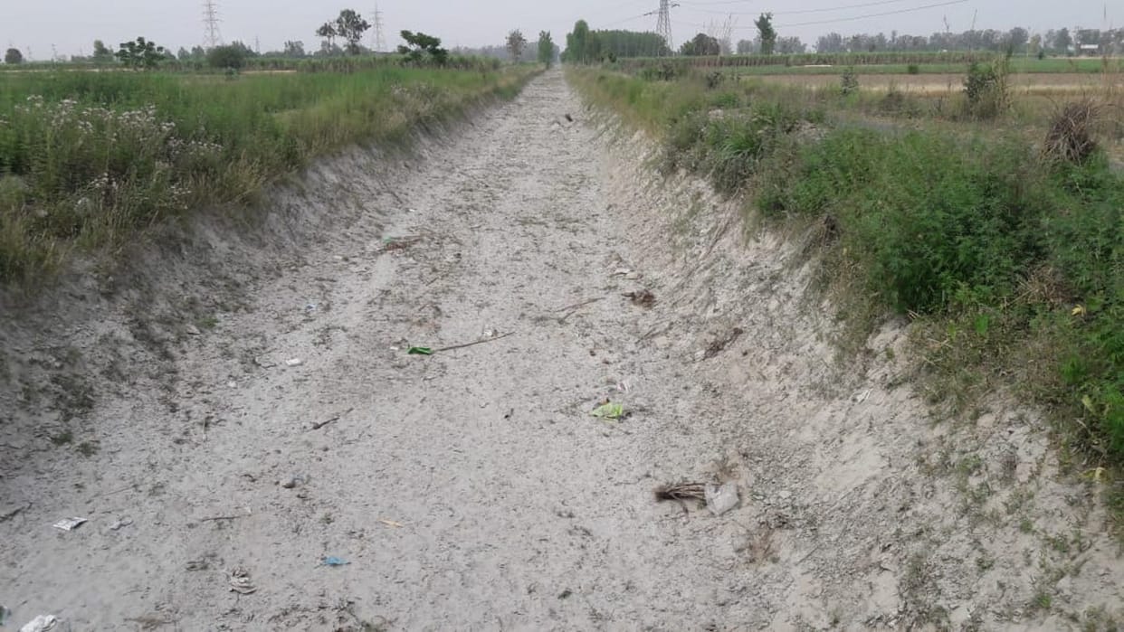 Water less in Ganganahar, Rajbahe and minor closed
