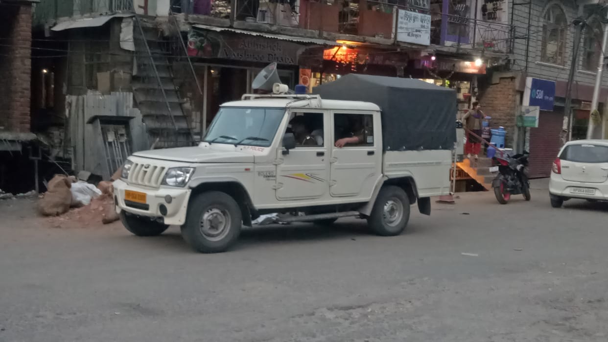 Police is making people aware of loudspeakers,