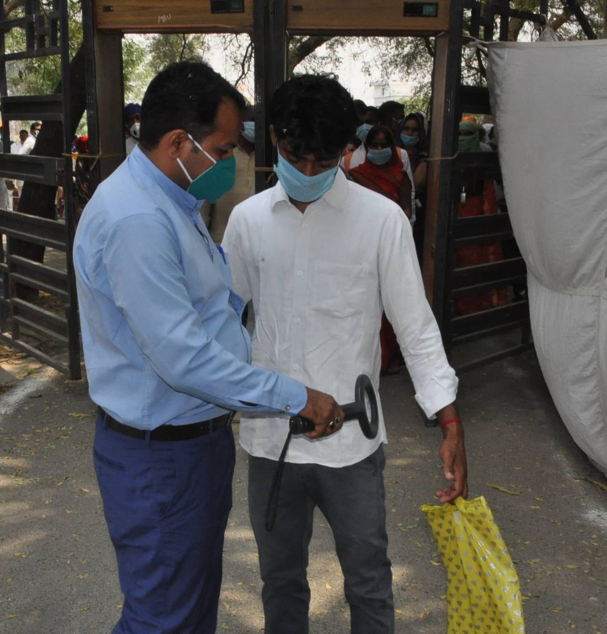 Candidates and proposers were allowed inside only after intensive investigation