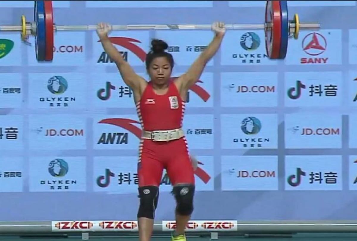 Asian Weightlifting Championships Mirabai Chanu sets Clean and Jerk World Record, wins bronze