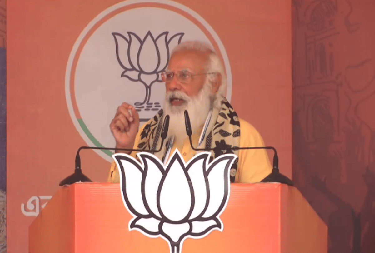 prime minister narenda modi rally in asansol ahead west bengal assembly election sixth phase 2021