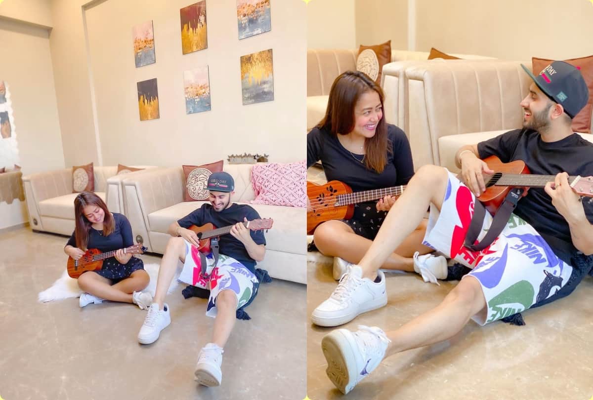 neha kakkar lavish home inside unseen photos where she lives with Rohanpreet Singh