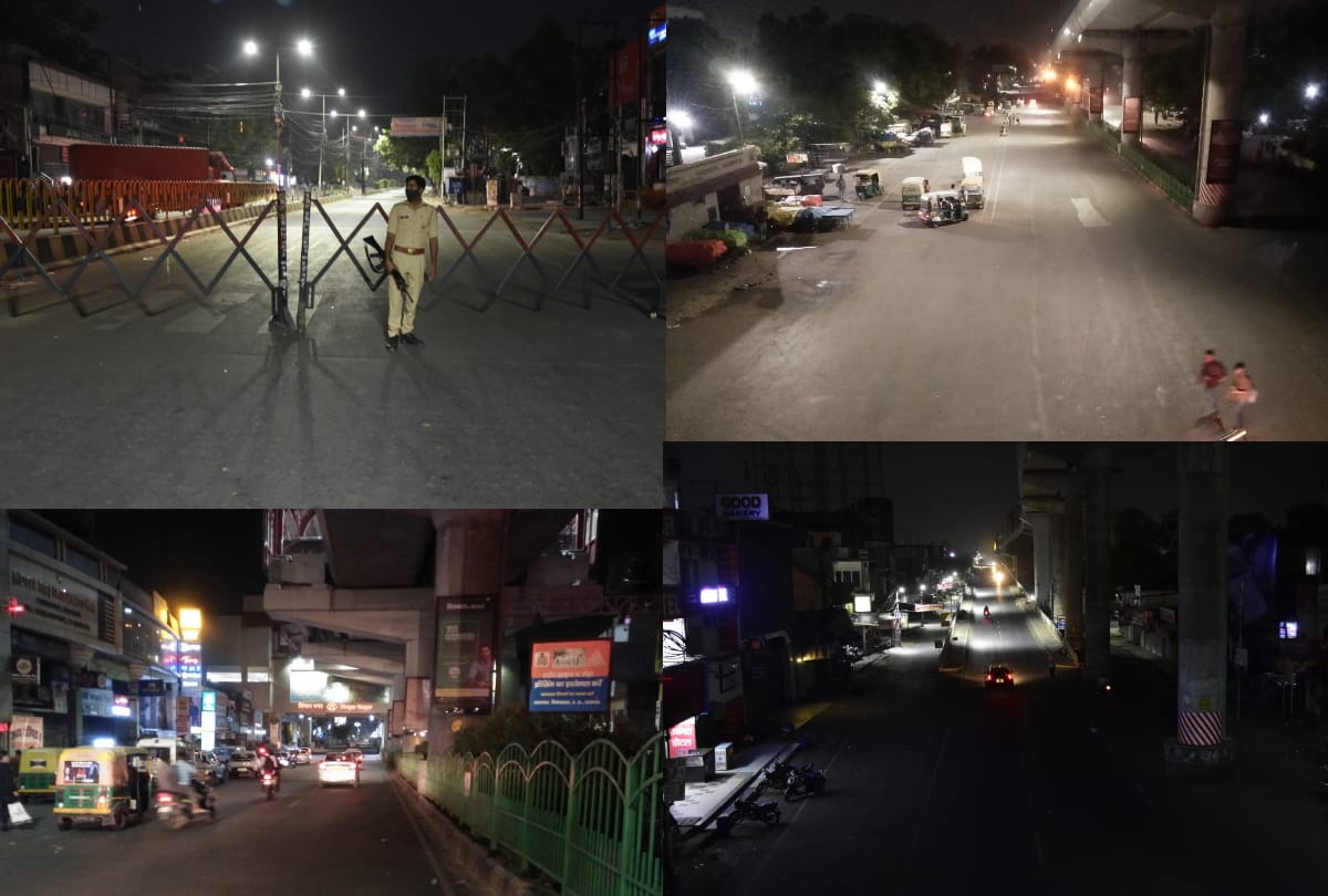 Pics of night curfew of Lucknow.