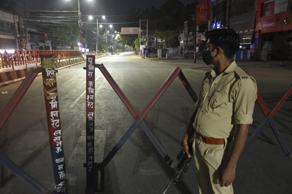 Night curfew time changed in Uttar Pradesh.