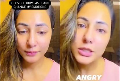 hina khan shared acting challenge video showed her various emotions on instagram