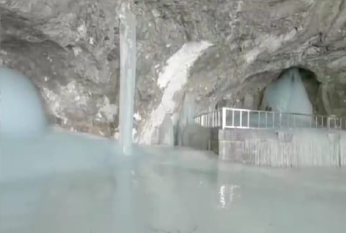 amarnath yatra 2021 First darshan of baba barfani latest photo