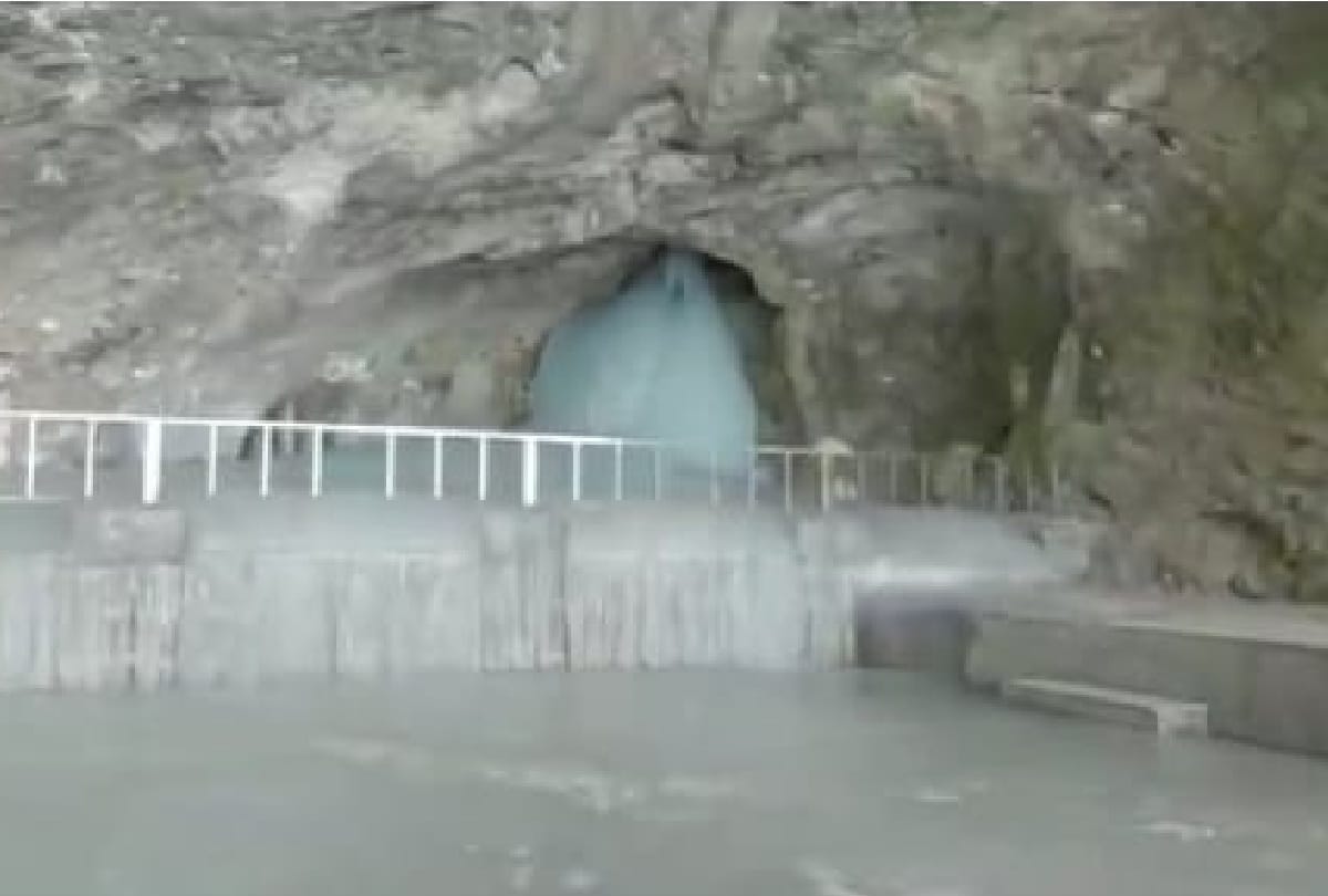 amarnath yatra 2021 First darshan of baba barfani latest photo
