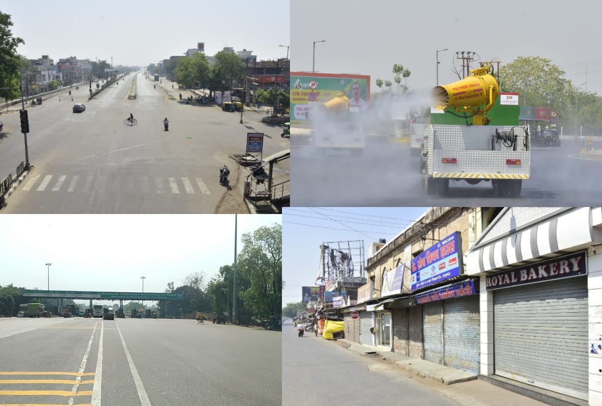Corona curfew continue for 35 hours in Uttar Pradesh.