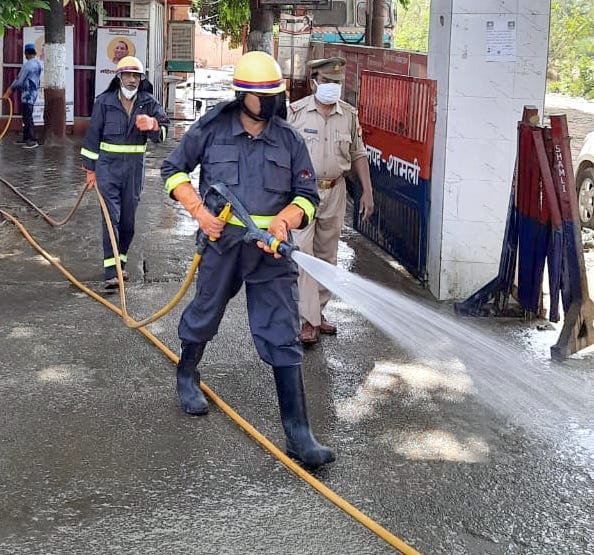 The municipality runs a cleanliness drive in the city