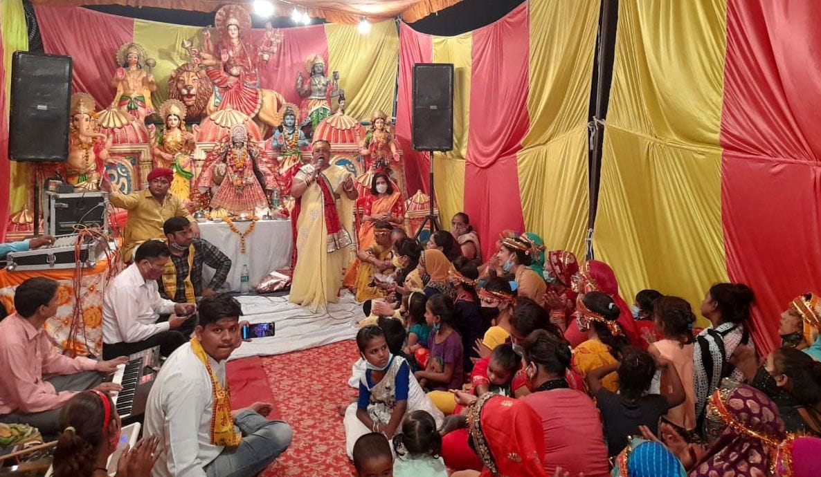 Sriradha-Madhava Deity established after Prana Pratishthan