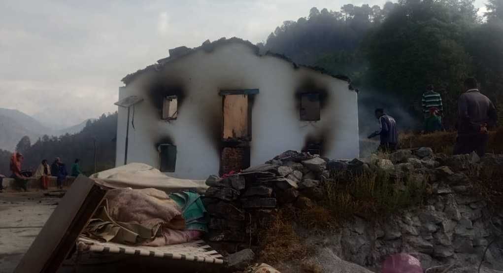 Home of two brothers got affected by forest fire