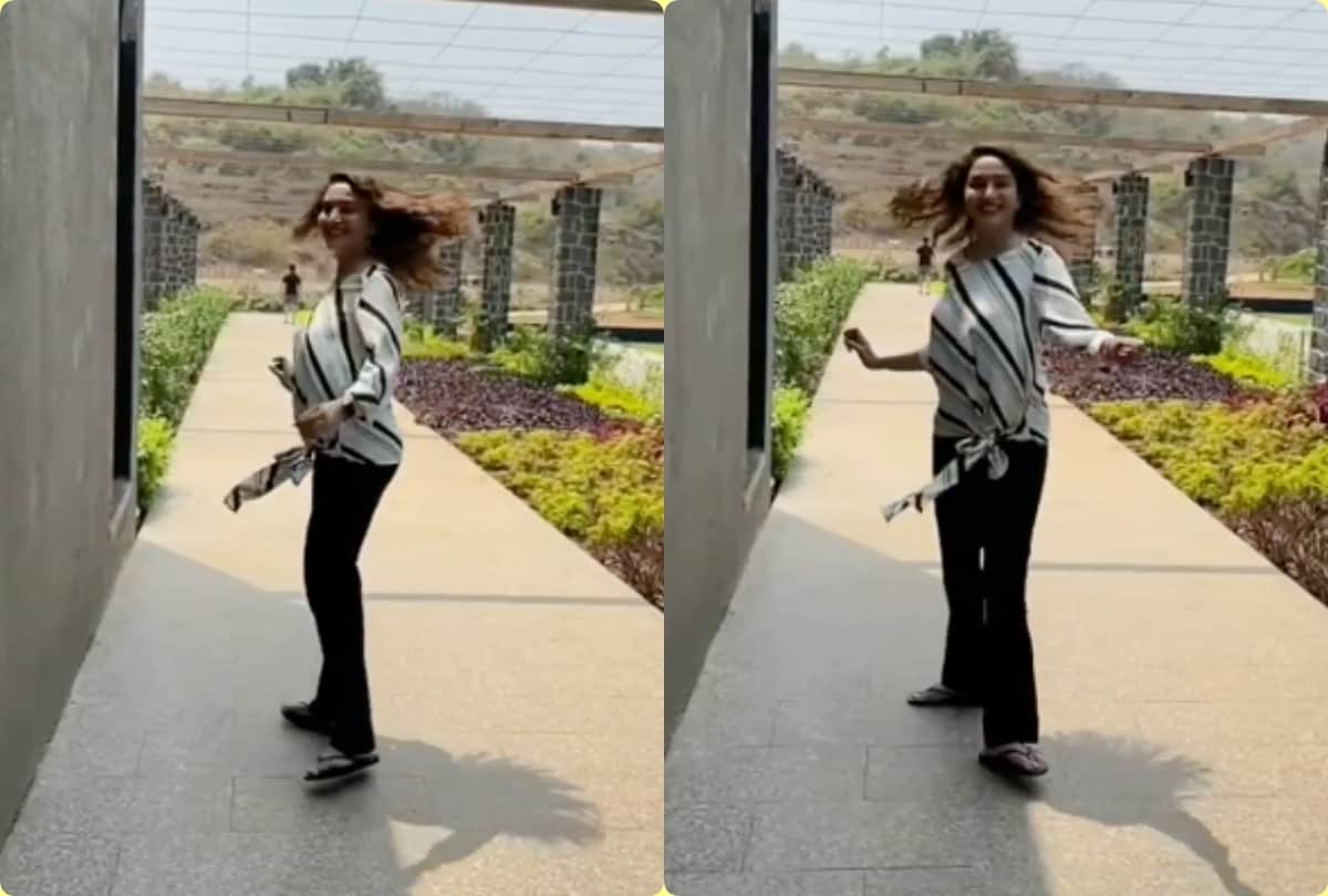 madhuri dixit shared her o re piya dance video on instagram