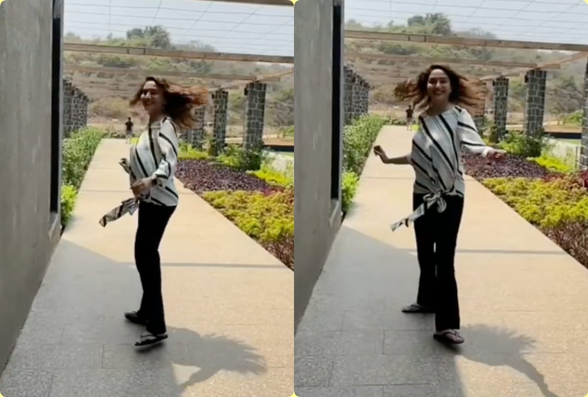 madhuri dixit shared her o re piya dance video on instagram