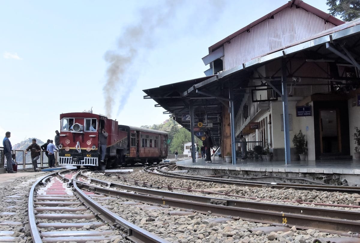 world heritage day 2021: steam locomotive engine run at Shimla-Kalka UNESCO World Heritage railway track