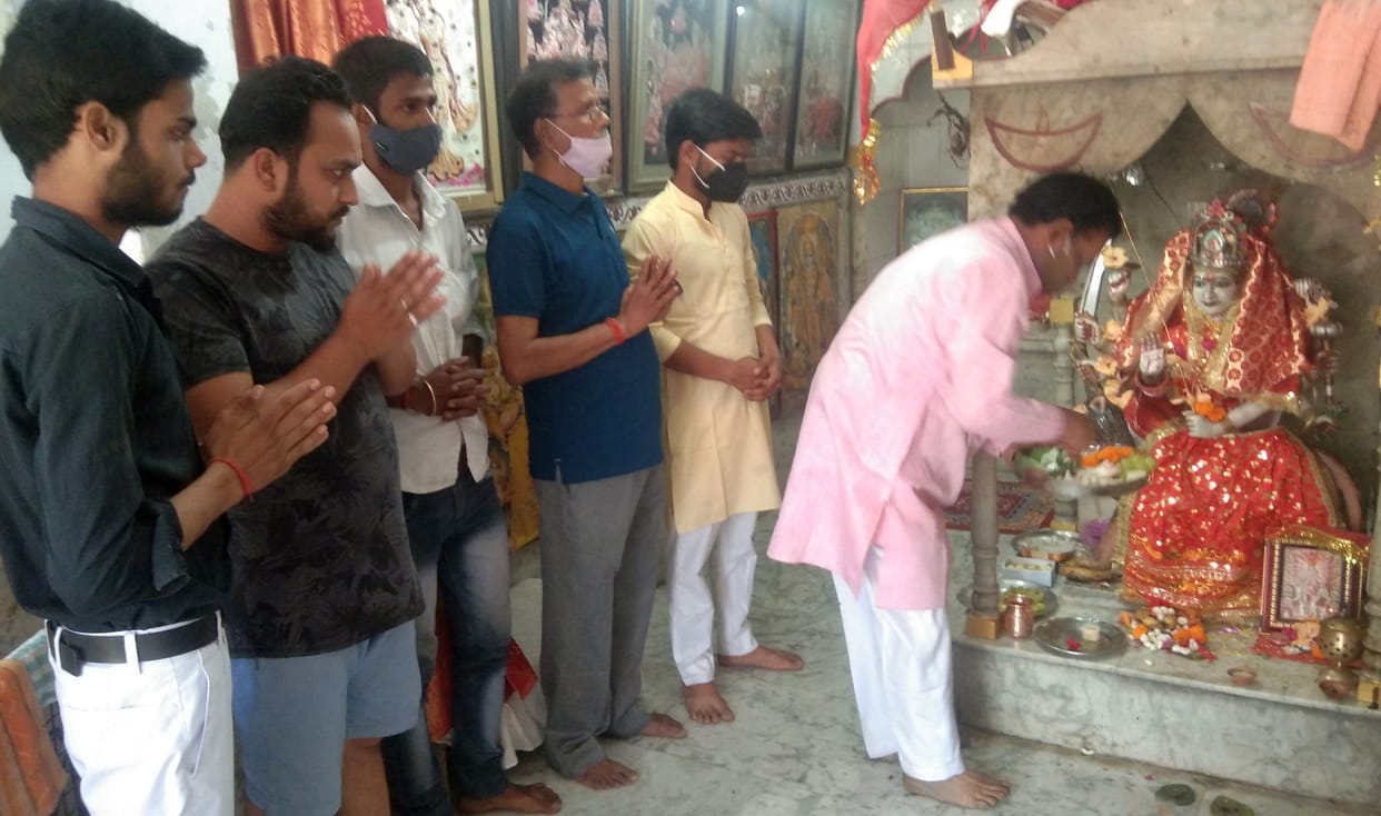 hardoi news,corona,mother kalratri,wishes,elimination