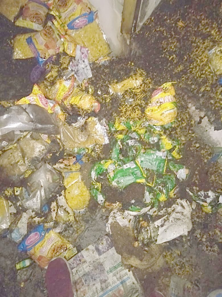 two shops and one bike burnt in Padhri