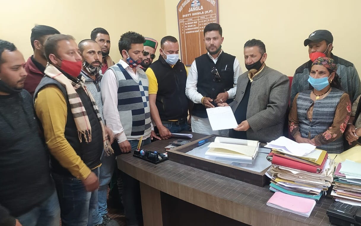 rohru news youth congress protest against government in jangra