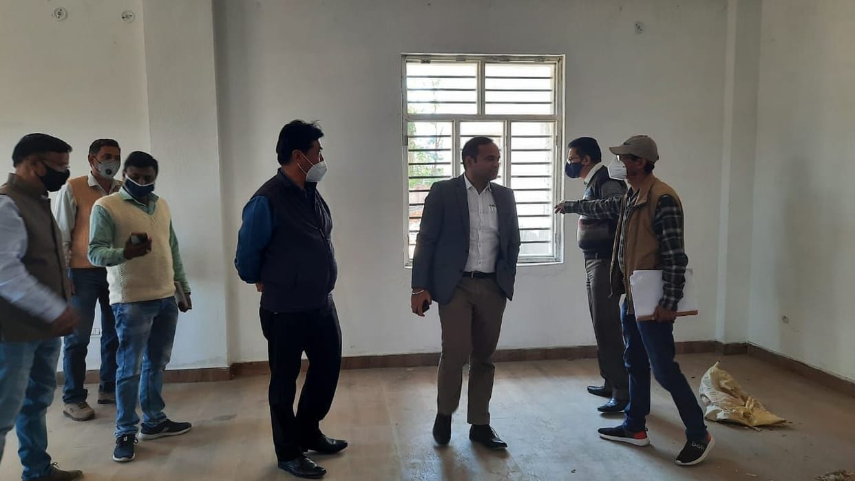 Inspected the building under construction of the Election Department