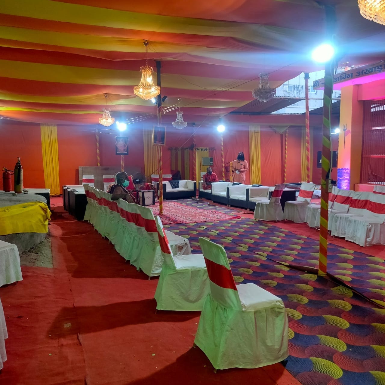 Haridwar Kumbh Mela 2021 : Camp of Juna and Allied Akharas empty, watch photos