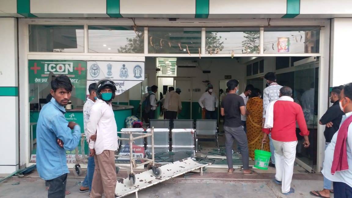 Manbadhas vandalized private hospital