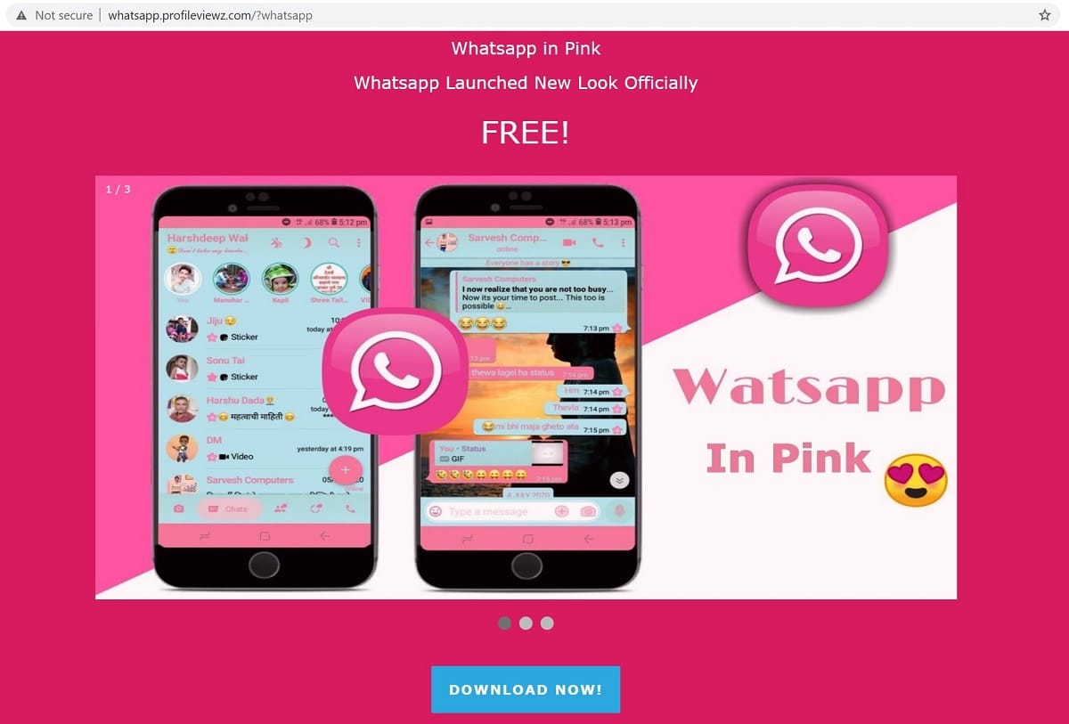 whatsapp pink virus beware from this viral message