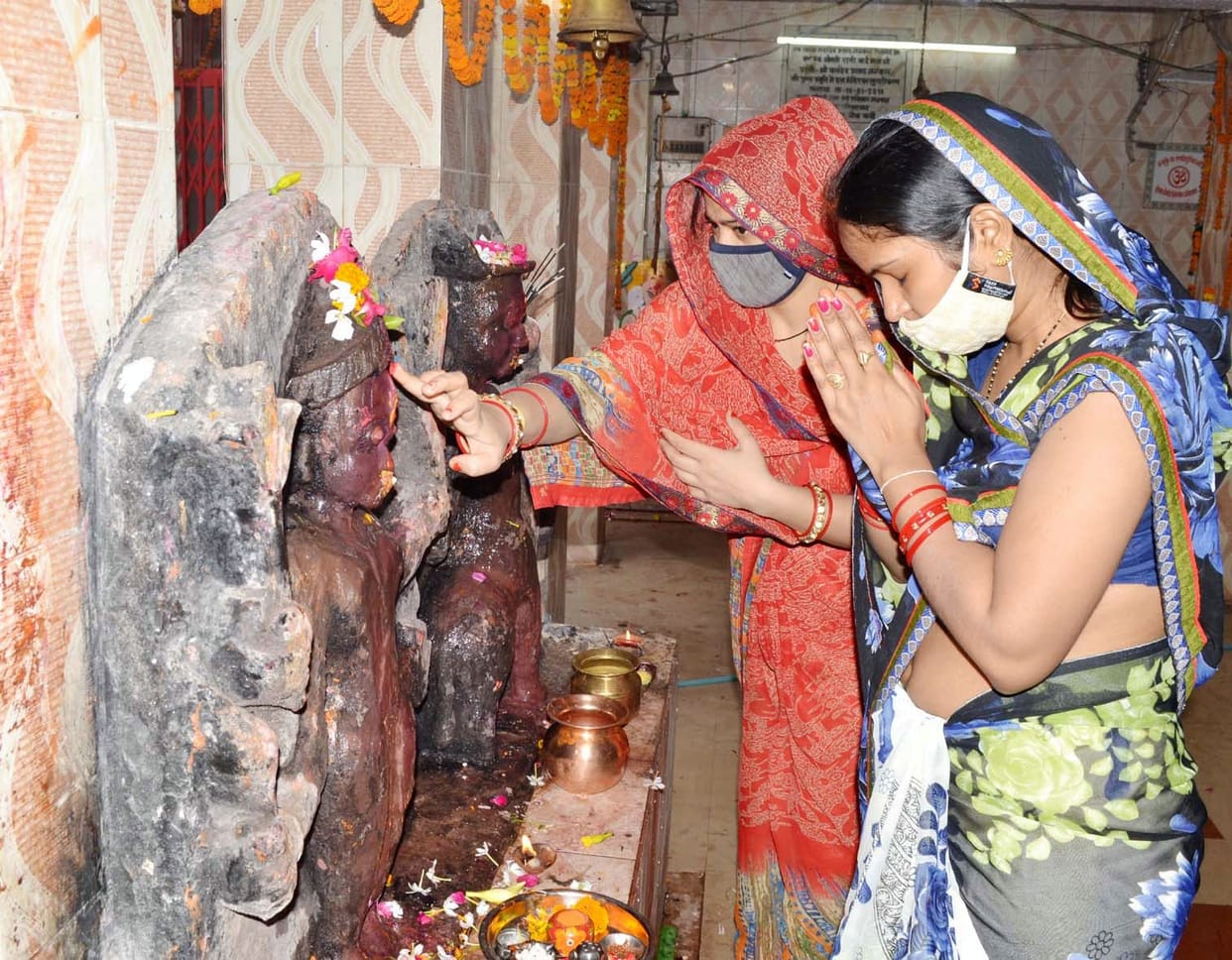 village,temple,covid 19,city,god trust