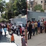 कोविड जांच कराने के लिए कोरोनेशन अस्पताल में उमड़ी भीड़