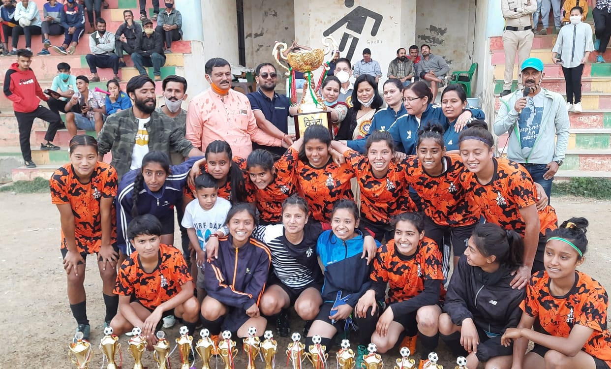 Pithoragarh won the state-level women's football final