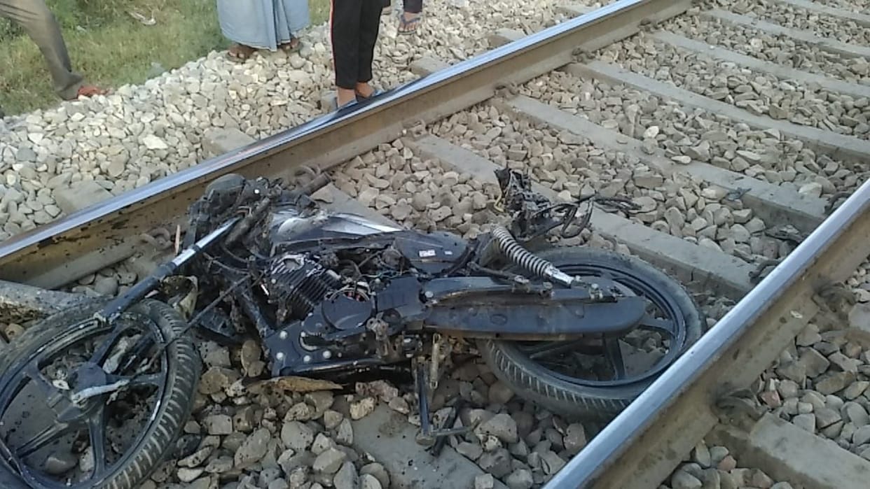 Bike on rail track