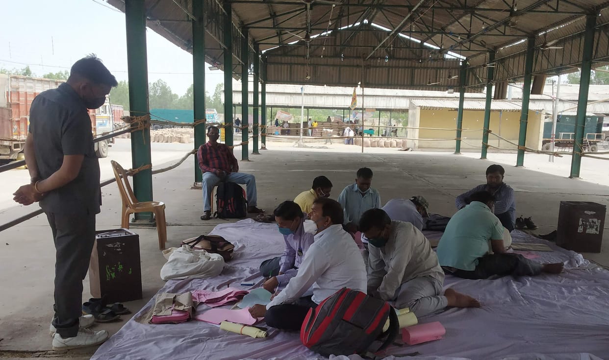 Re-polling for the post of Zilla Panchayat member at two booths in Shahbad today