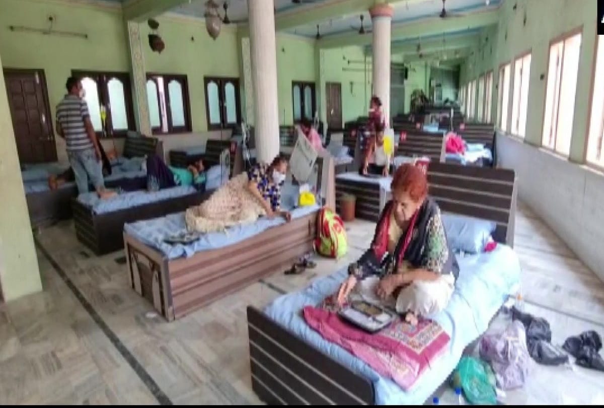 मस्जिद को बनाया कोविड सेंटर
