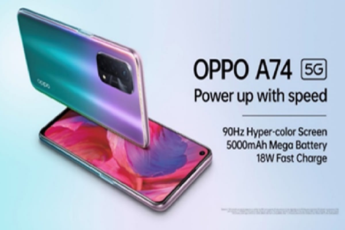 Oppo A74 5G Launched in India With Triple Rear Cameras Snapdragon 480 Price and Specifications