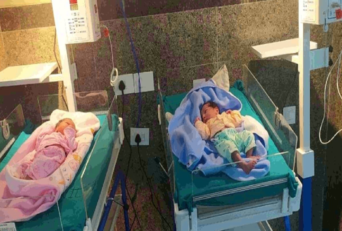 Jammu kashmir news:  Corona infected woman gave birth to twins