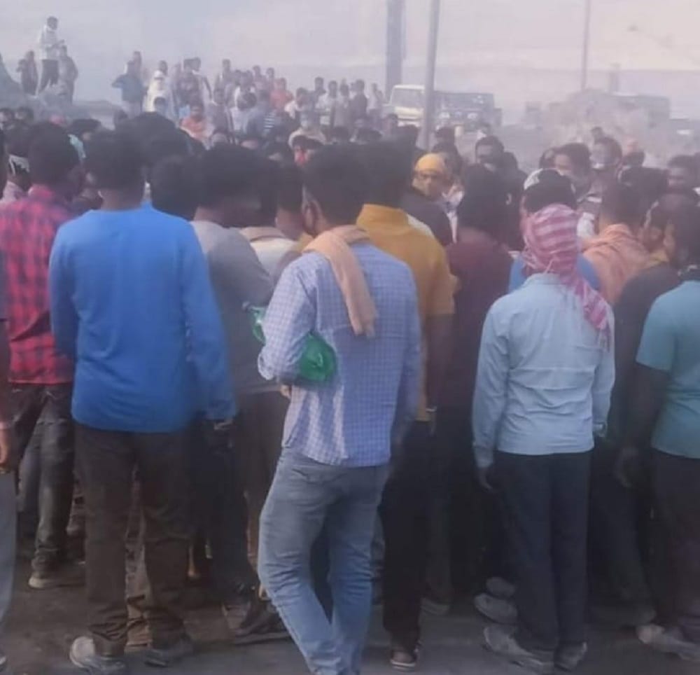 Accident in BGR company, mechanic died in sonbhadra