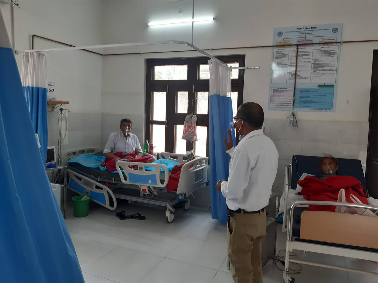Bed in ICU of District Kovid Center, handover not done even after four days