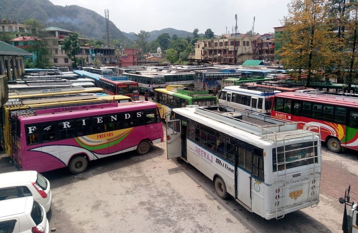 Fifty percent of Transport Corporation's private 220 routes canceled,Private bus operator union set to close all routes , mandi news