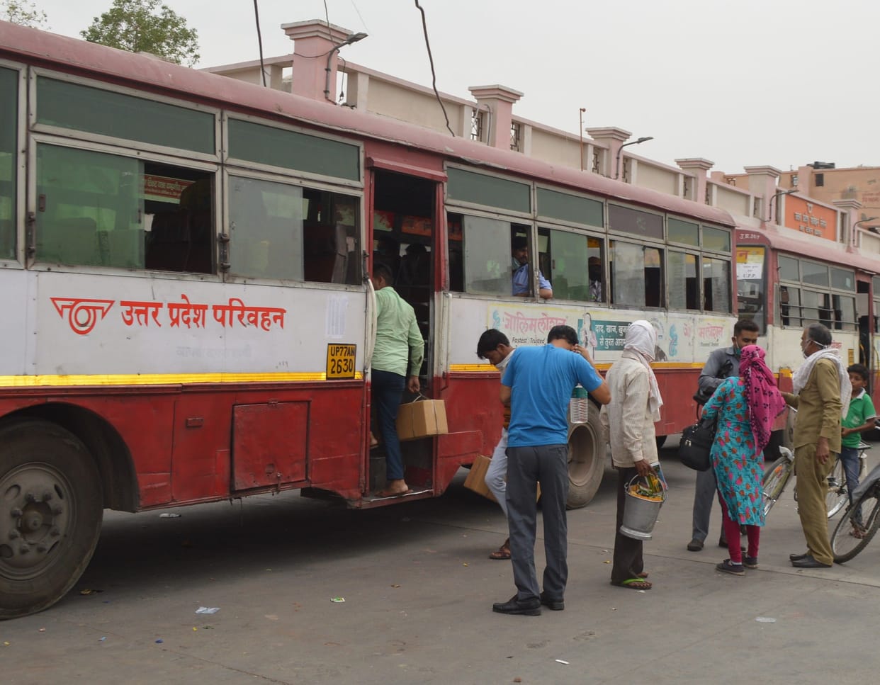 15 roadways buses left to pick up migrants