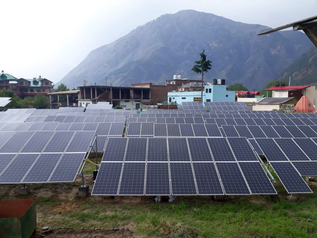 Solar energy plant set up in Bhuntar